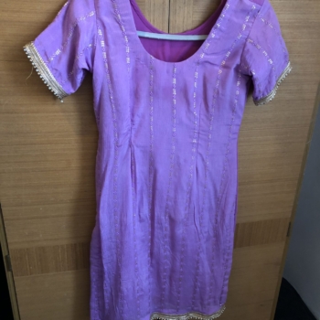 3 peice salwar suit purple colour