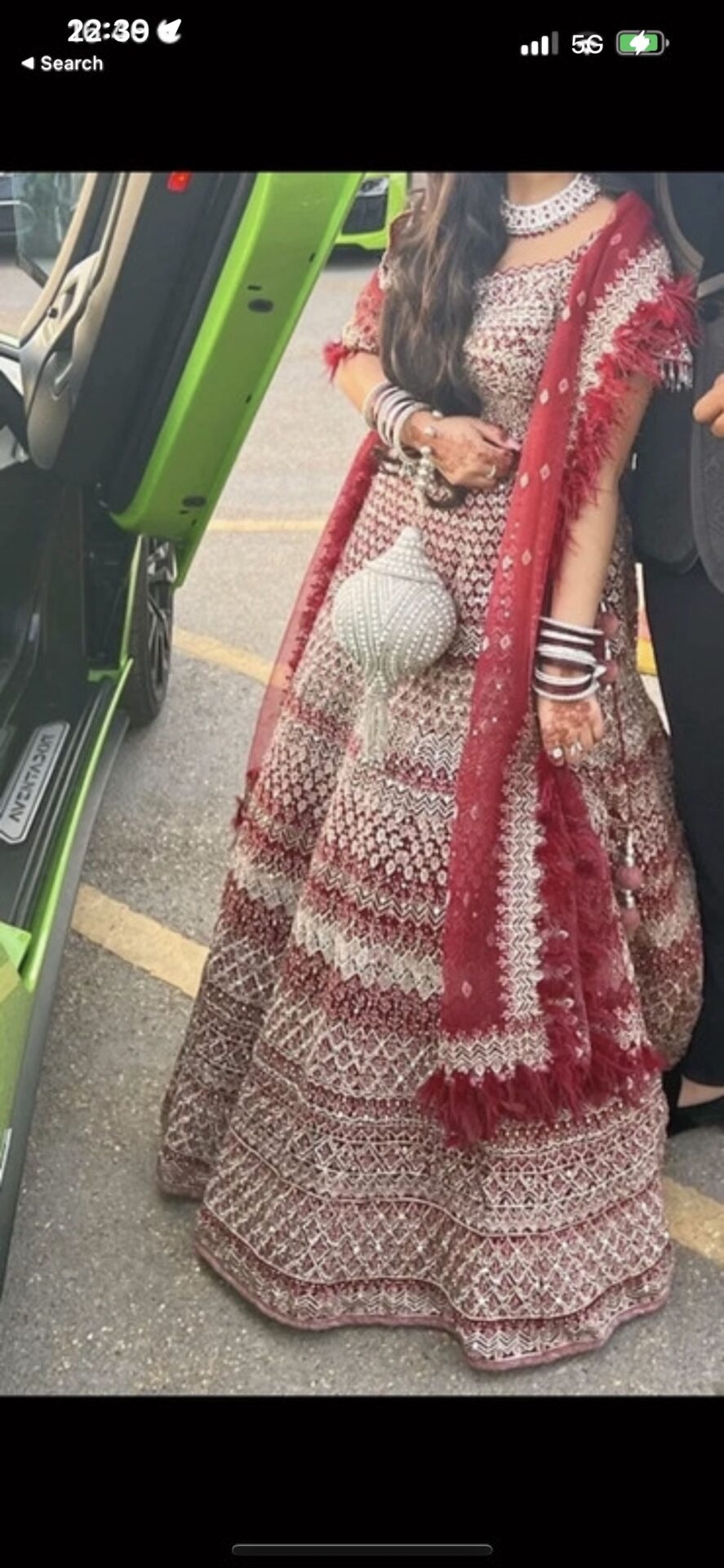 Mongas Asian Indian Pakistani Bridal Party Lehenga Dress