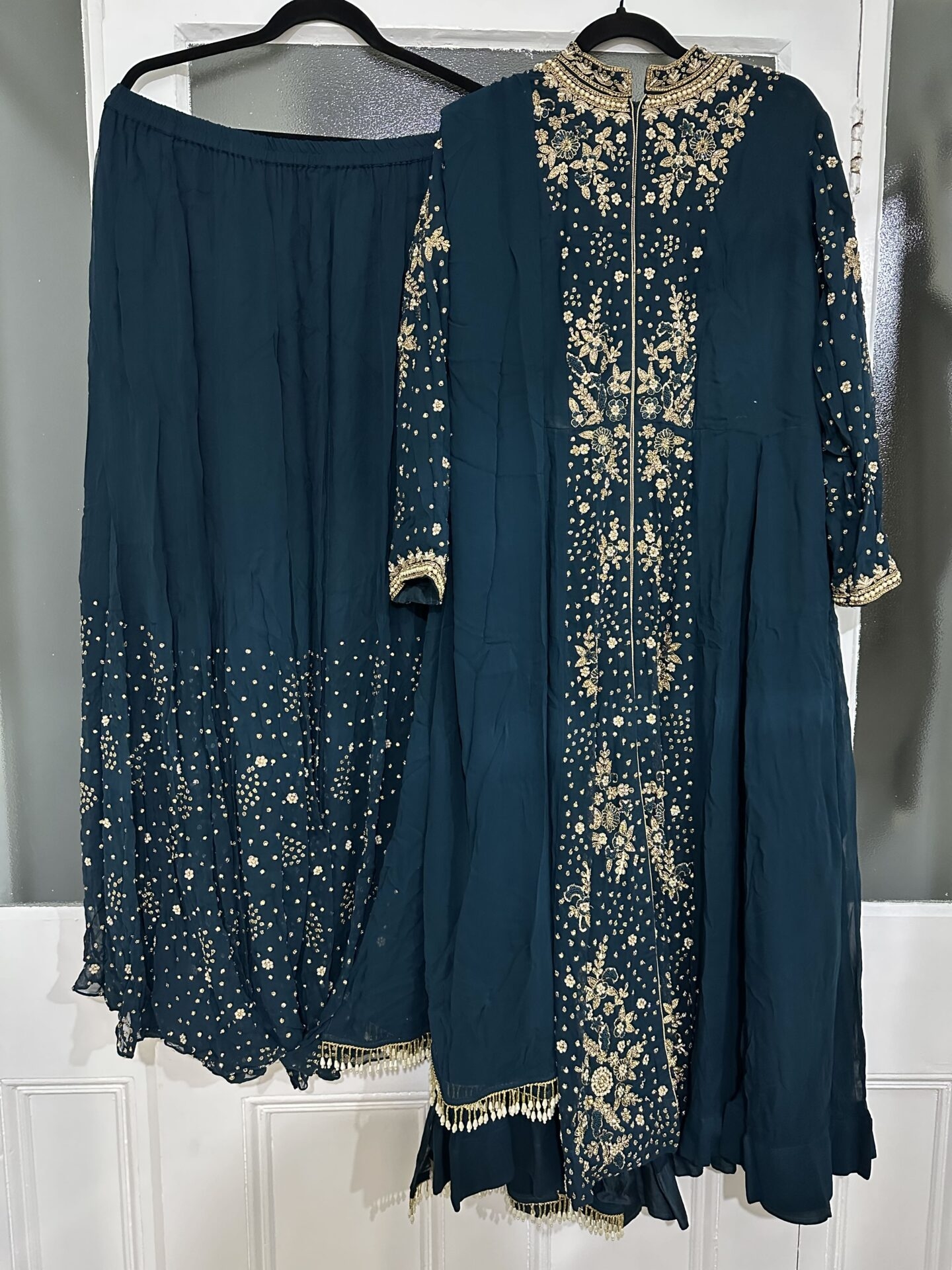 Elegant blue 3piece dress