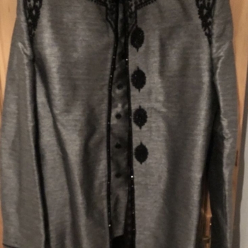 Men’s Grey and Black Wedding Coat Size 40