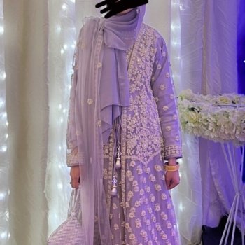 Lilac dress with jacket