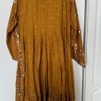 mustard selwar kameez