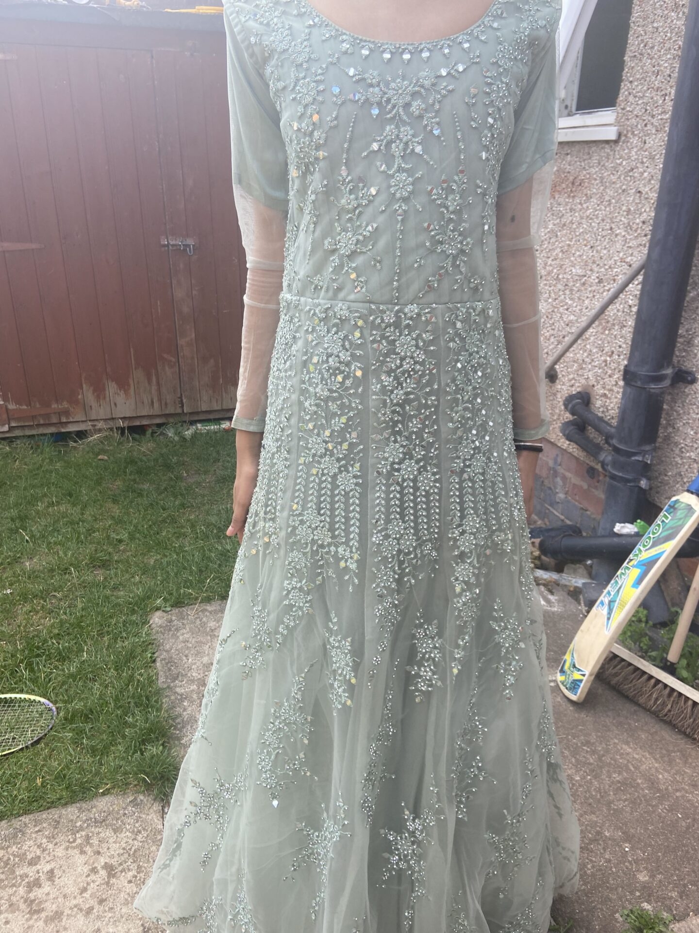 long mintmaxi dress