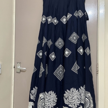 Navy embroidered Chaniya Choli