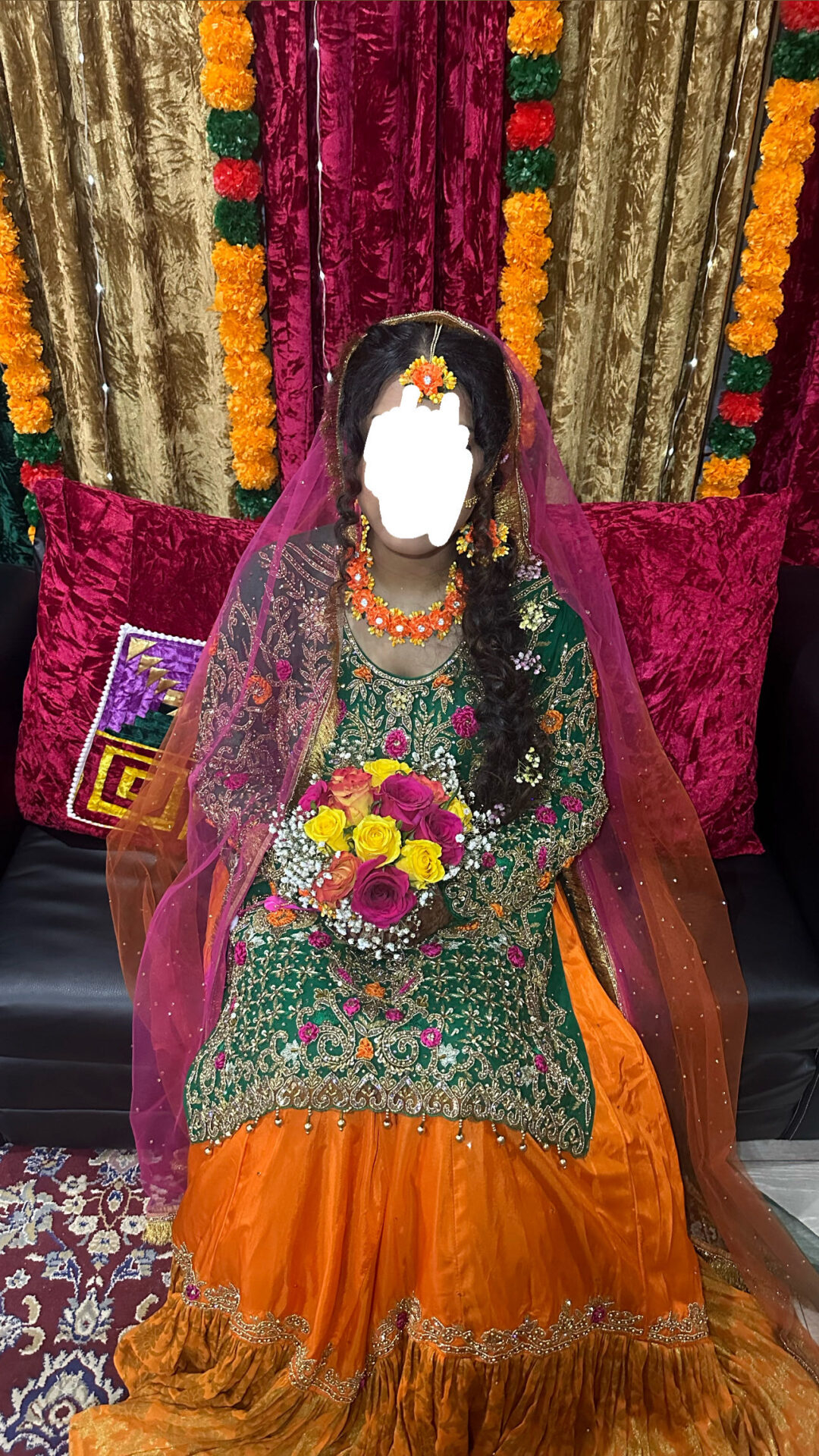 bridal mehndi lengha