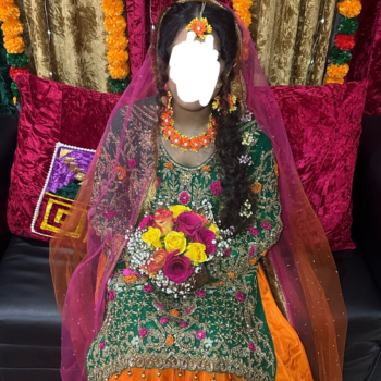 bridal mehndi lengha