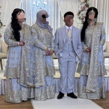 Grey Wedding Sharara