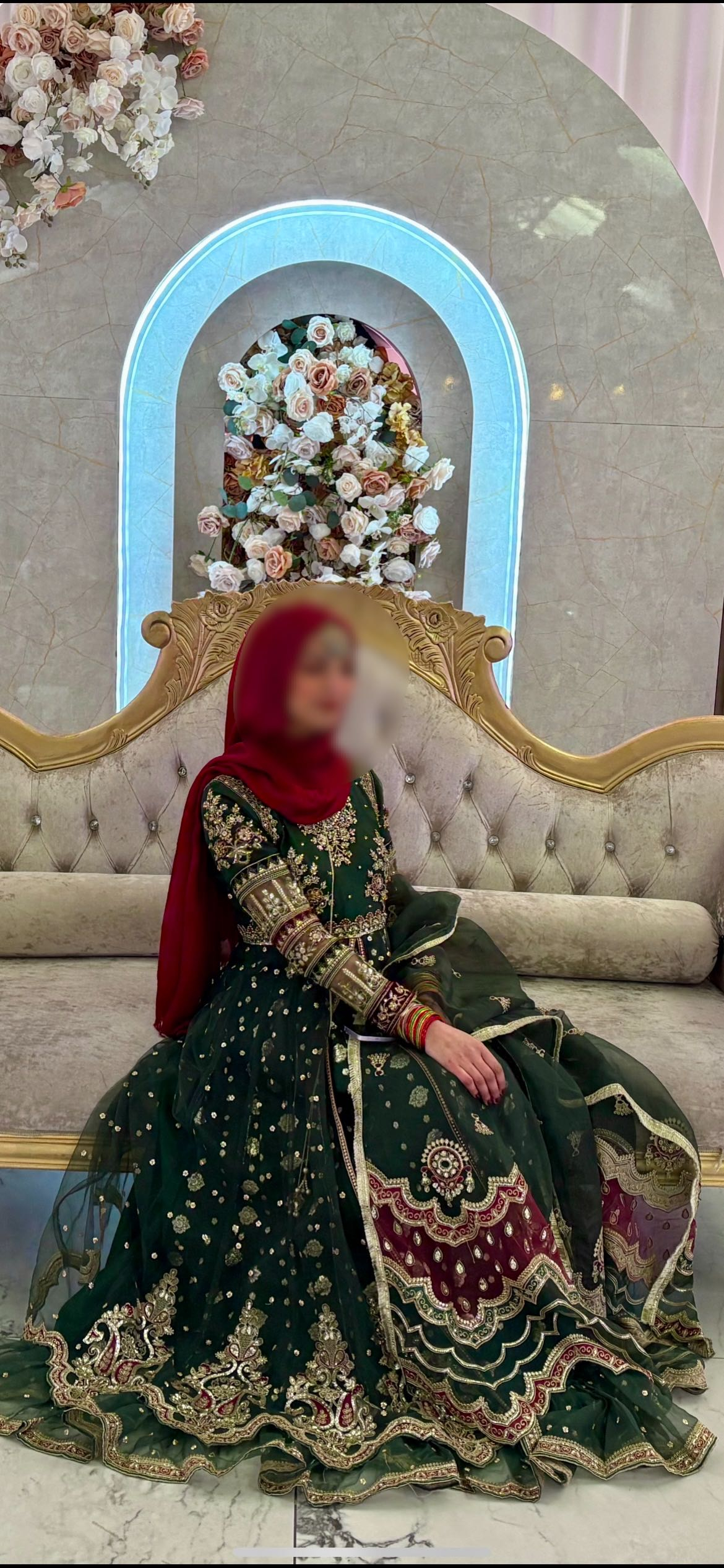 beautiful green gown