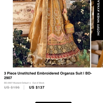 Beautiful Maria B BridalDress and Dupatta