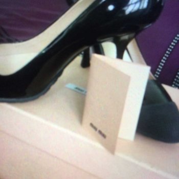 MIU MIU shoes black brand new in its original box size 6/39