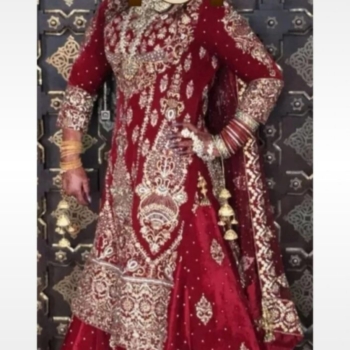 Asian velvour wedding lengha