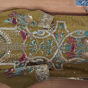 mehndi suit